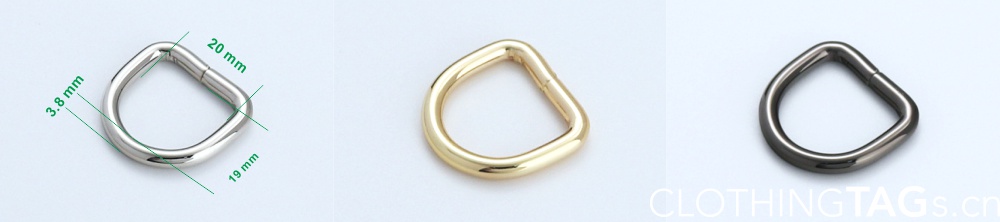 D Rings For Bags 20mm 19mm