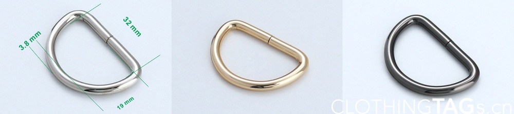D Rings For Bags 32mm 19mm