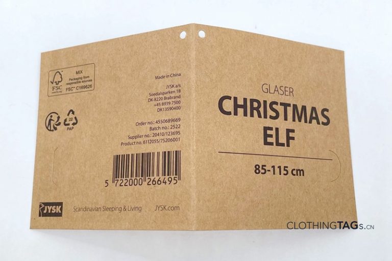 Custom Kraft Hang Tags Printing ClothingTAGs.cn