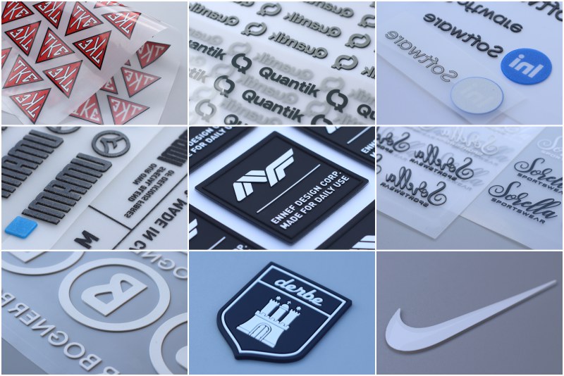 Hot Custom High Quality Clothes Labels Embossed 3D PVC Logo Patches