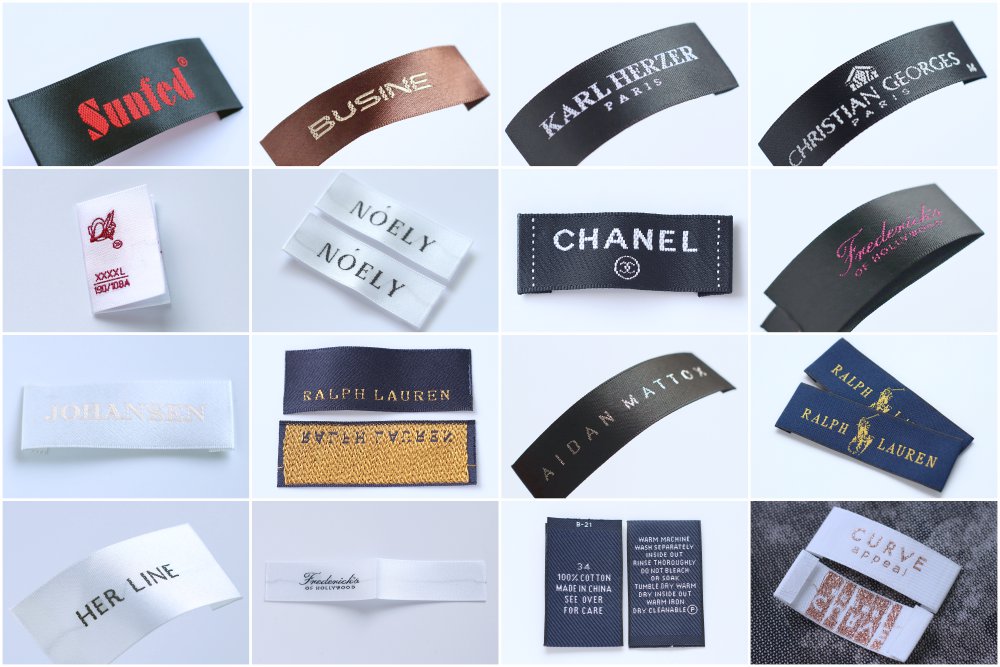 clothing woven labels with logo 2